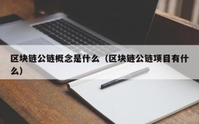 区块链公链概念是什么（区块链公链项目有什么）