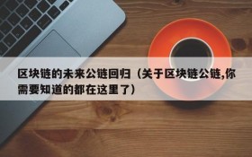 区块链的未来公链回归(关于区块链公链,你需要知道的都在这里了)