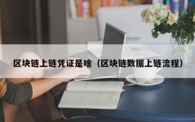 区块链上链凭证是啥（区块链数据上链流程）