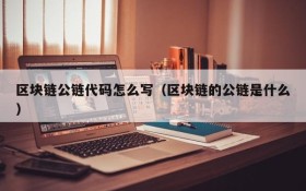 区块链公链代码怎么写（区块链的公链是什么）