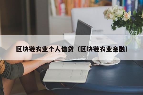 区块链农业个人信贷（区块链农业金融）